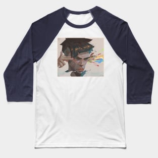 The colorful headshot Baseball T-Shirt